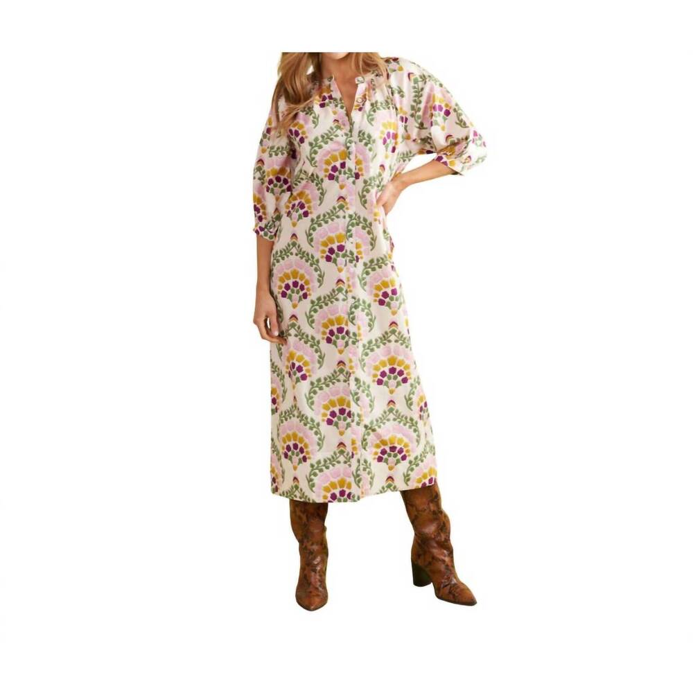 NEW DOUBLE A madeline maxi dress in botanique